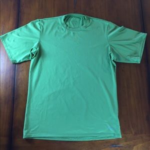 Lime Green Performance Base Layer Short Sleeve Tee